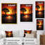 Folklore branches d'Afrique, coucher de soleil - art mural africain-775321502-775321497