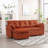 Modular Sectional Sofa L Shaped Modular Couch with Reversible Chaise-888370927