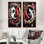 Ensemble d'art mural Sakura Yin et Yang Koi Pond III - Kois Fish