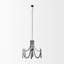 Lustre empire 6 lumières de style bougie avec accents perlés-86774439
