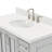 43'' Single Bathroom Vanity with White Quartz Top-93359267