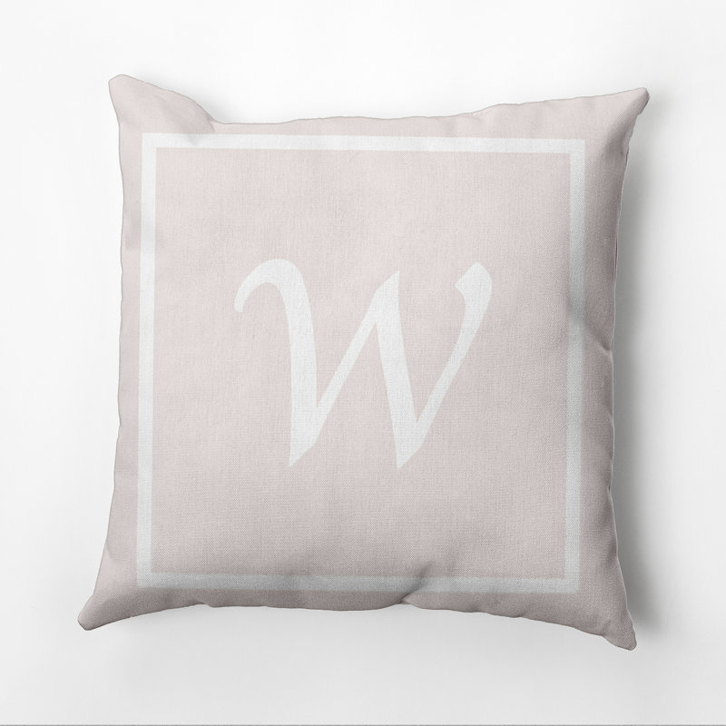 Reversible Throw Pillow, 16"x16", Ivory/White, W