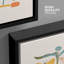 «Minimal Brown Forest Landscape Triptych», reproduction d'art sur toile encadrée, 3 pièces-724113046-724113047