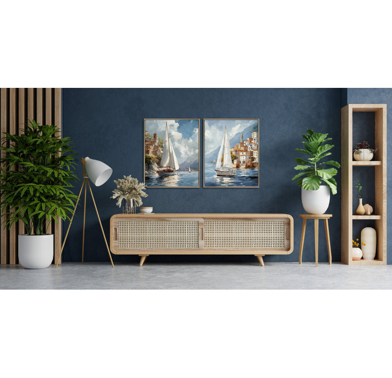 «Sail Away Italy I», art mural sur toile