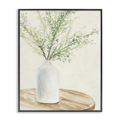 Tranquil Botanical Still Life, estampe numérique texturée par Lanie Loreth