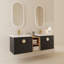 Meuble-lavabo à fermeture en douceur de 60 pouces avec lavabo et petites tablettes de rangement-1178425370-1178425368
