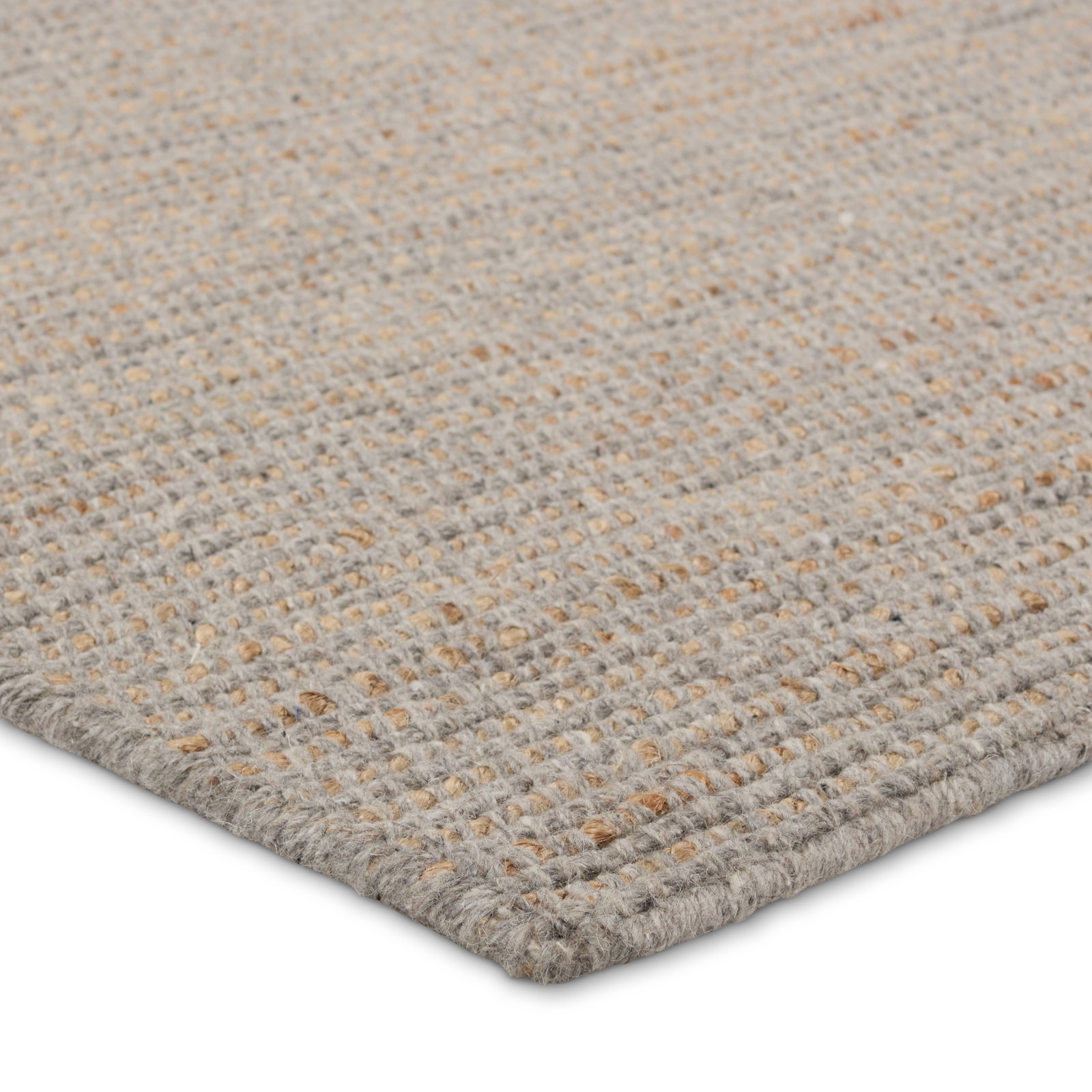 Fransin Handmade Gray/Brown Rug, Rectangle 10' x 14'