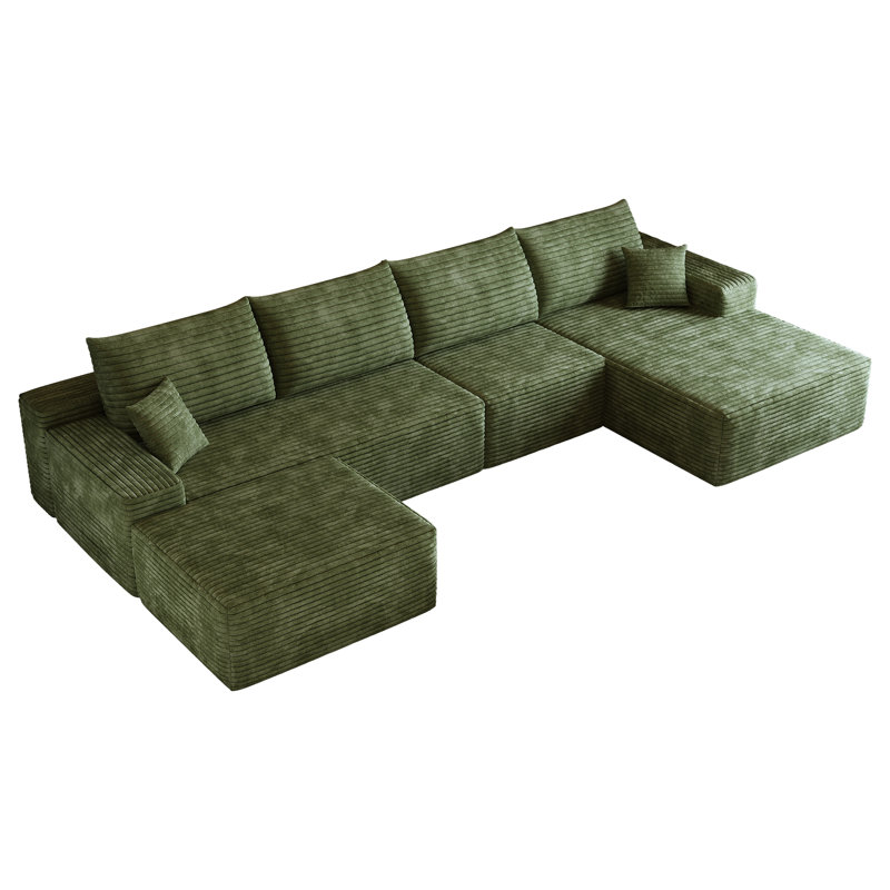 Cloud Sectional Sofa, 37.8" H x 135" W x 69.7" D