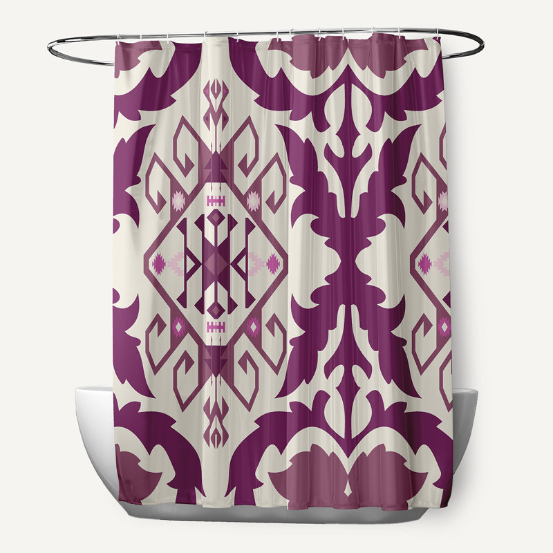 Rideau de douche Senoia, Mauve