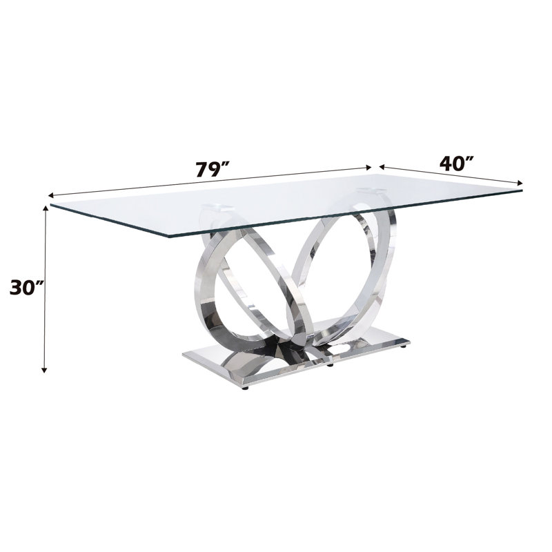 Splendid Clear Glass And Mirrored Silver Table Setup Glorious Dining