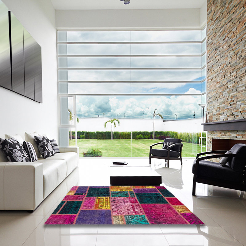 Abstract Indoor Rug, Square 3'