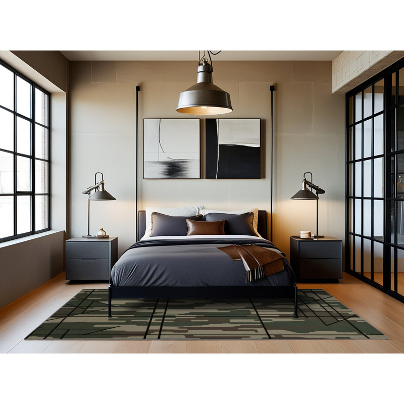Warden Line Rug, Round 3'