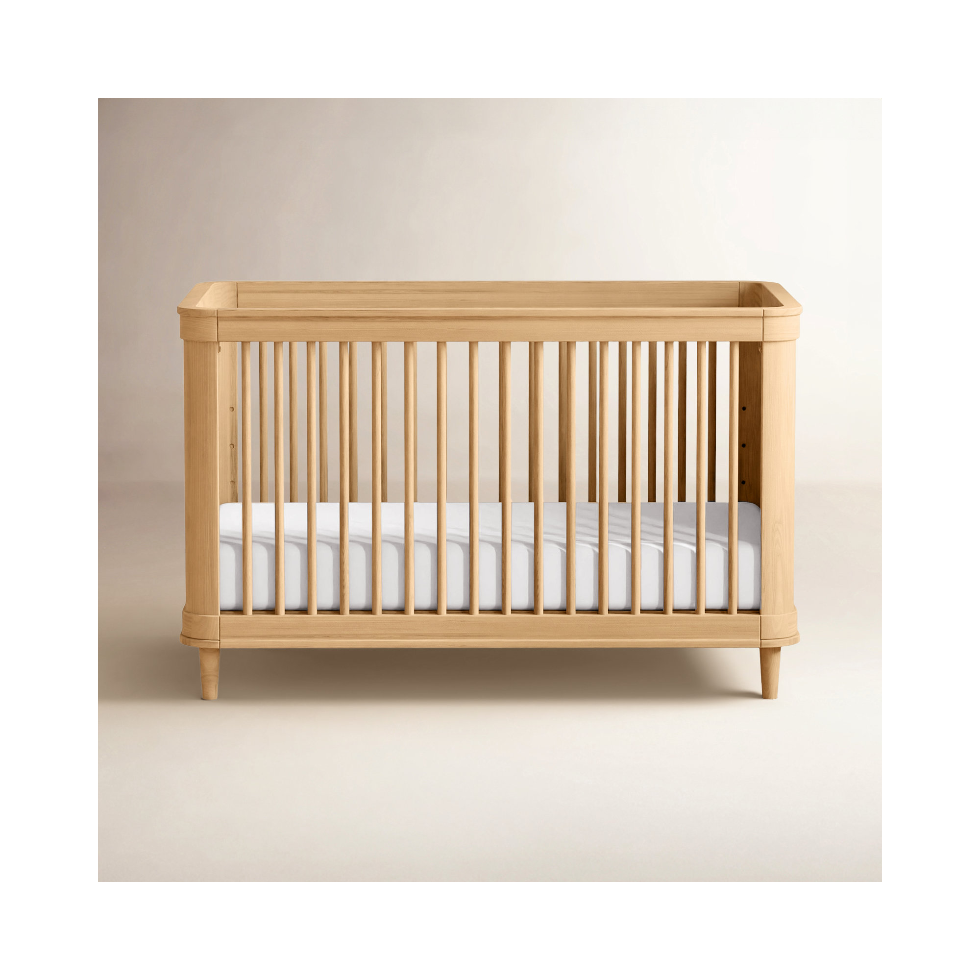 Marin with Cane 3-in-1 Convertible Crib, Honey/Honey Cane