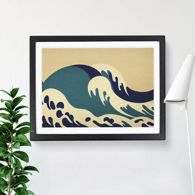 Abstract Japanese Wave Vol.2 - Framed Print