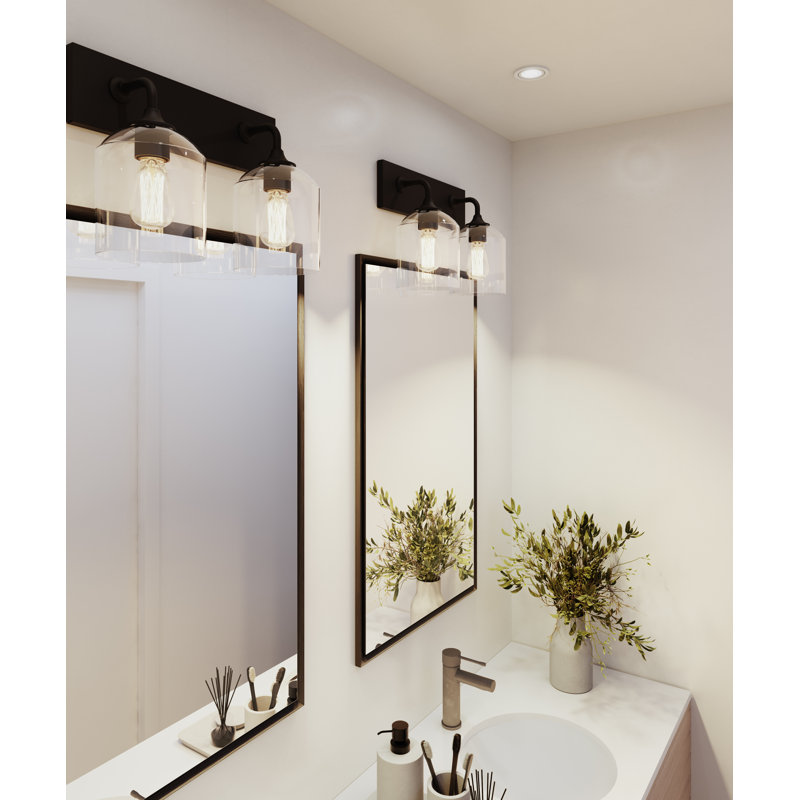 Hason 2 - Light Dimmable Vanity Light, Black