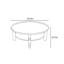 Table basse ronde de style français-107209409