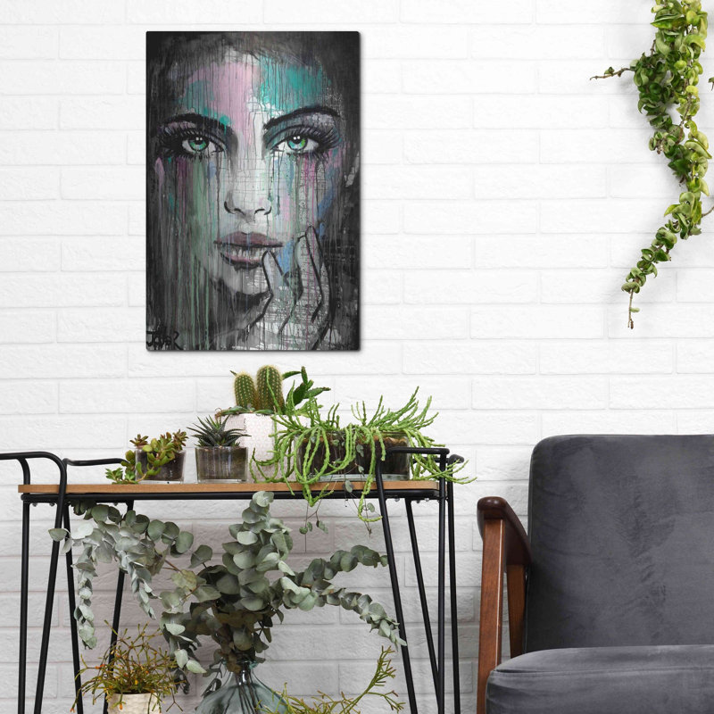 «New Muse» par Loui Jover, art mural en métal, H 16 po x l 12 po