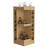 Natural Oak Corner Bar Cabinet With Wine Rack And Open Shelf-79586828