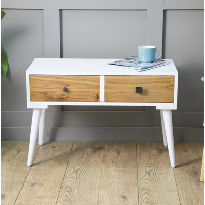 Hestur Solid Wood 4 Legs Coffee Table with Storage