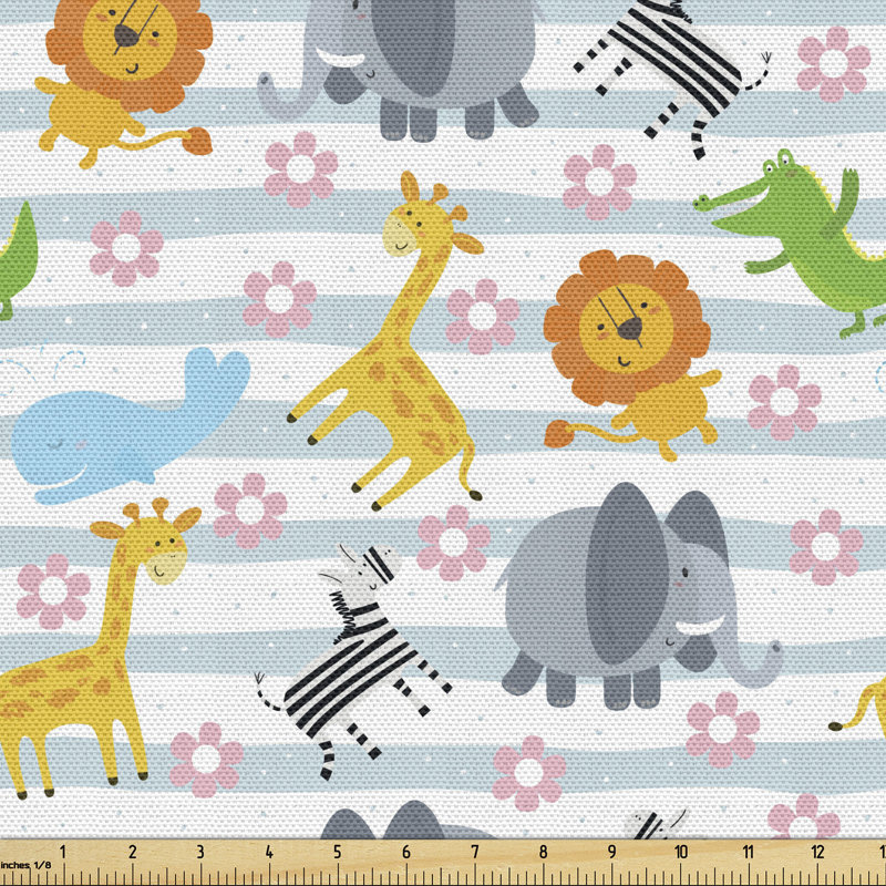 Tissu Ambesonne Safari, l 36 po x L 360 po