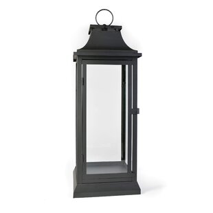 Vintage Decorative Lanterns Battery Powered LED, with 6 Hours Timer,Indoor/ Outdoor,Small Lanterns Decor for Christmas,black-1pc 