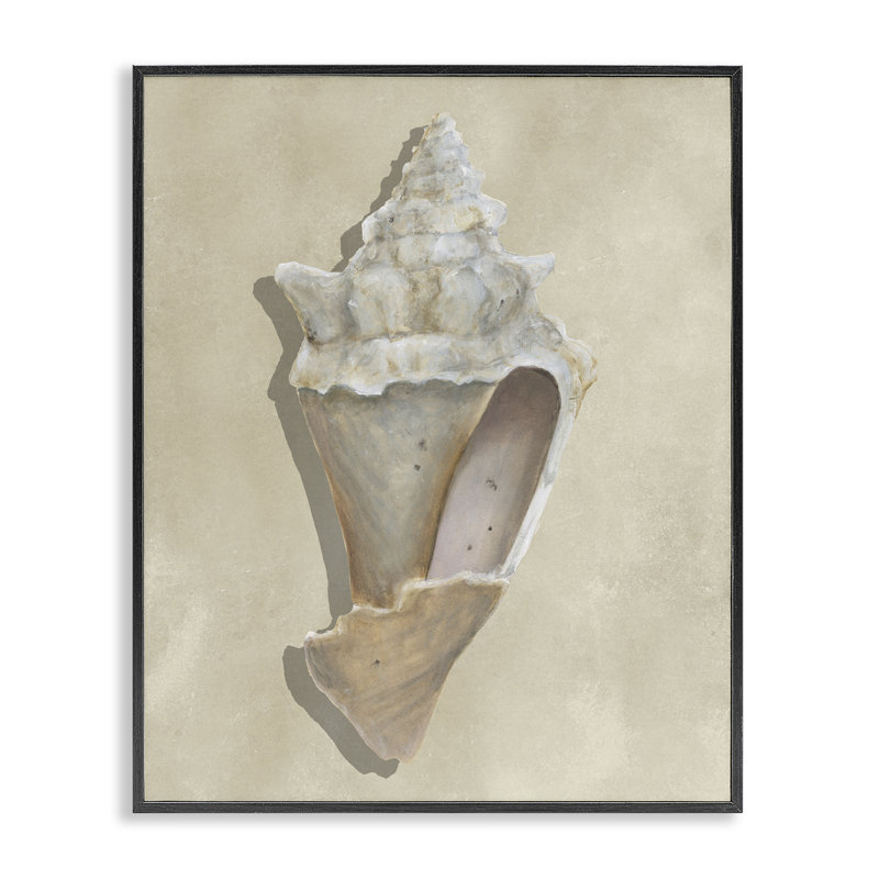 Giclée sur bois de conque brun clair, art par Michael Willett, 14" H x 11" W, Giclée encadrée noir minuit