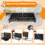  Foldable Dog Crate Furniture w/Removable Tray Lockable Door Lockable Wheels-308952407