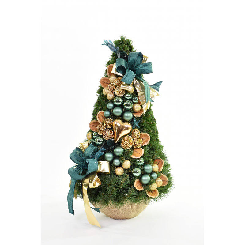Venezia Artificial Pine Christmas Tree, 2.46ft H x 1.15ft W x 1.15ft D