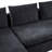 Sectional Sofa 93.7" L-Shaped Sofa Upholstered Sofa Couch With Wooden Storage Compartment For Living Room-1207397681