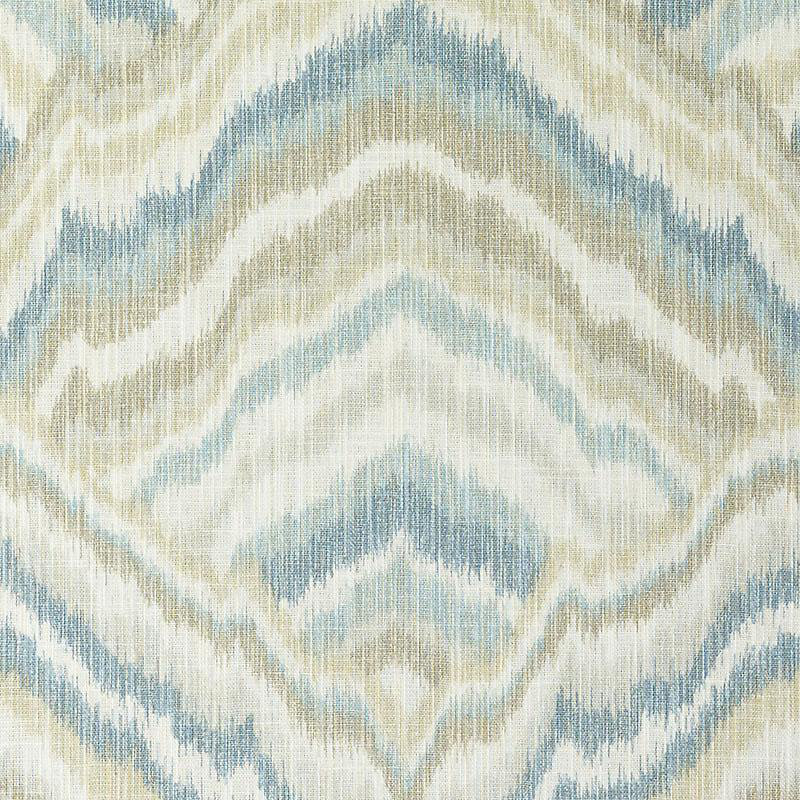 Alhambra Fabric, Natural/Blue