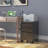 3 Drawer File Cabinet with Lock and Wheels,Black Rolling File Cabinet,Fit A4/Letter/Legal File Stylish & Practical