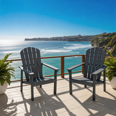 Nautical Curveback Adirondack Dining Chair