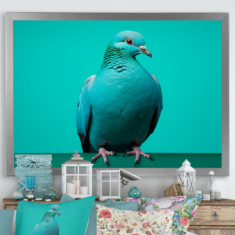 «Tranquil Dove Harmony III», reproduction sur toile, Cadre simple argenté, H 24 po x l 32 po x P 1 po