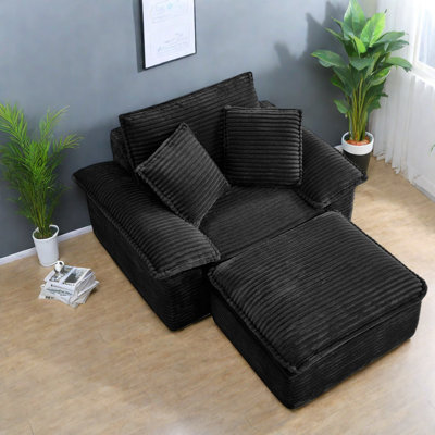 Chaise modulaire à compression, grand canapé-lit moderne en velours côtelé pour la maison