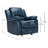 Charlotte Navy Blue Leather Gel Recliner