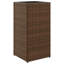 Garden Planters 2 Pcs Brown Poly Rattan-441172061