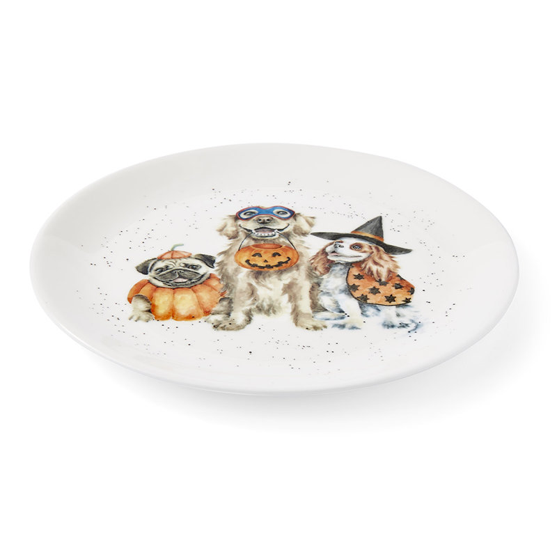 Little Wren Wrendale Designs Trick Or Treat Coupe Plate