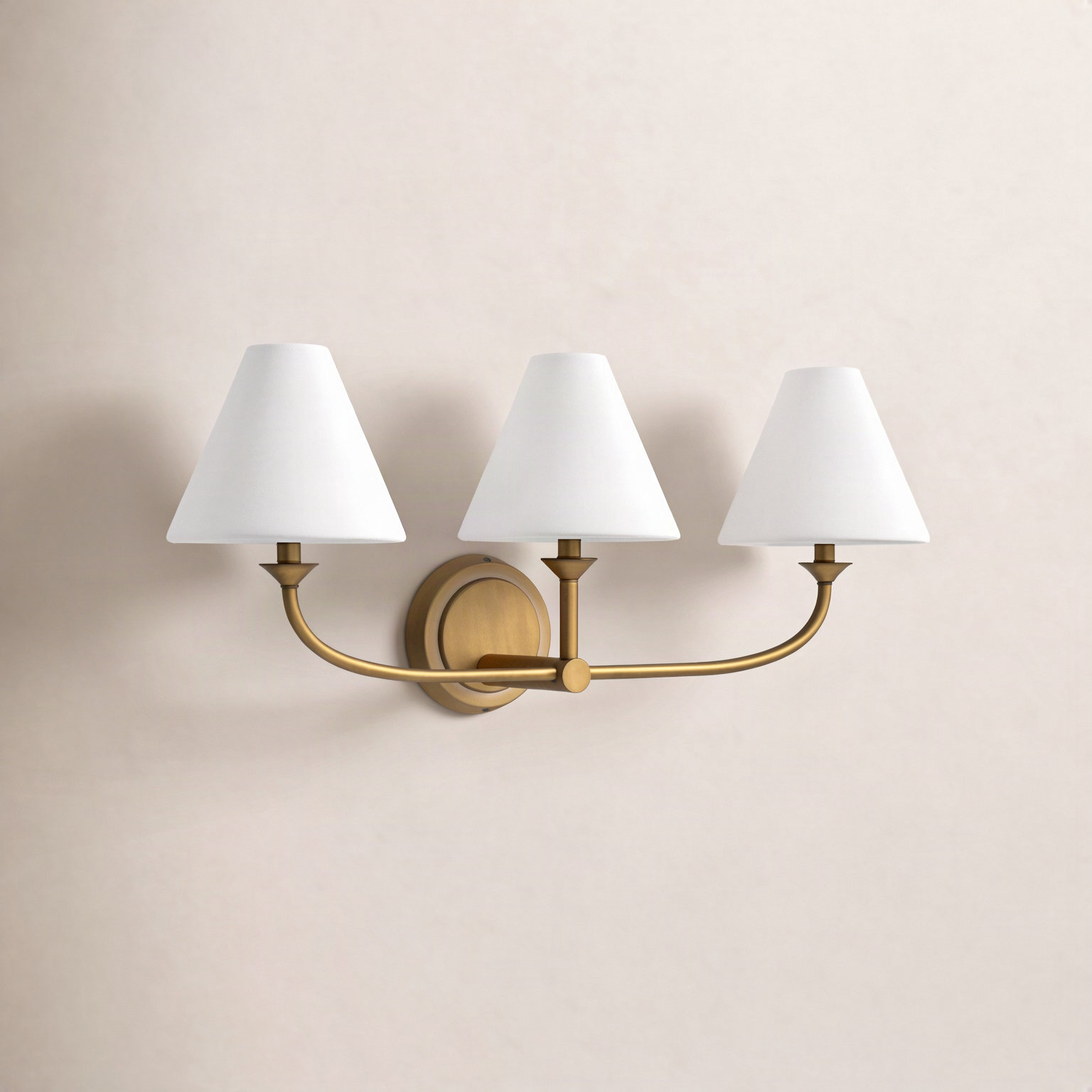 Greta 3-Light Bath Sconce, Gold