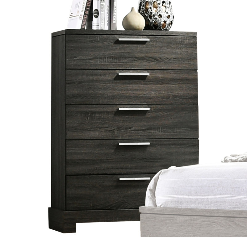 Commode en chêne gris Lantha