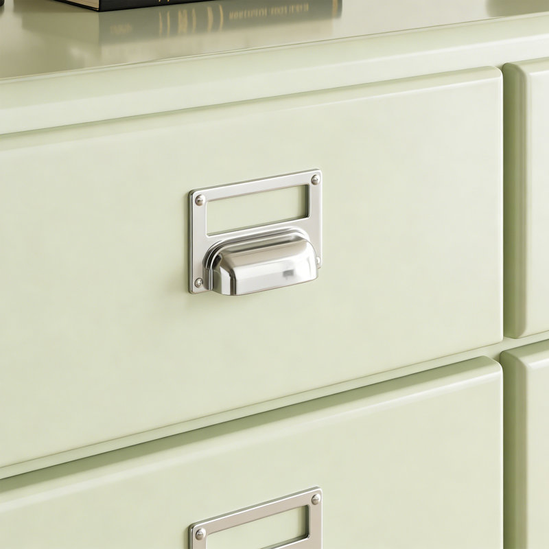Multi-functional drawer solid-color accent chest, 37.8" H x 30.71" W x 15.75" D, Light Green