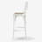 Daleesa White Counter Stool