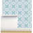 Blanc / bleu sarcelle