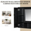 Armoire à pharmacie 36 po, armoire de rangement murale pour salle de bain, armoire murale moderne avec miroir, armoire à miroir avec 3 portes (ne pas inclure le meuble-lavabo)-2099963358