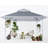13X13ft Instant Pop Up Canopy Tent With Double Truss Frame, UV Protection, And Wind Vent Design For Outdoor Shade