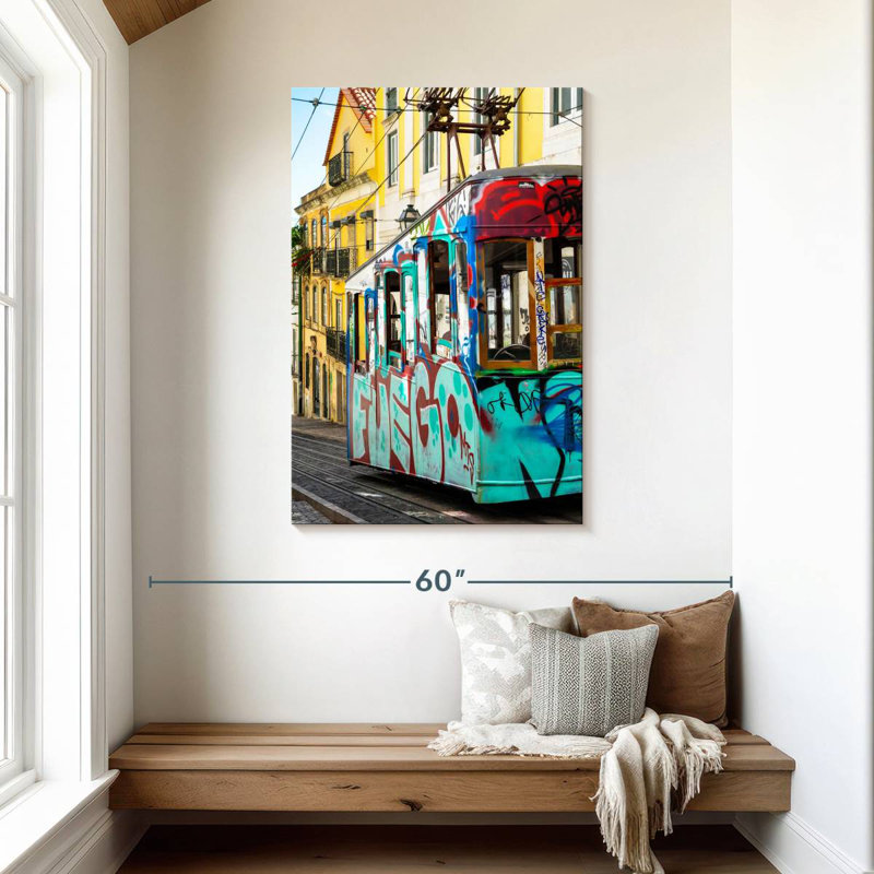 Mehar Graffiti Tramway Lisbon, 45" H x 30" W