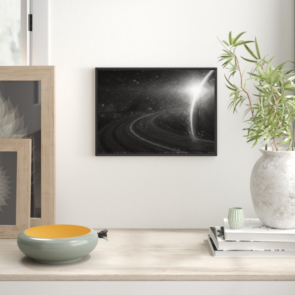 Gerahmtes Wandbild Planet SaturnWeltall