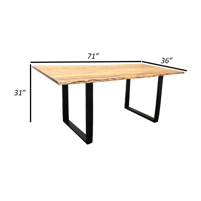Table de salle à manger rectangulaire L 71 po x l 36 po Edesville