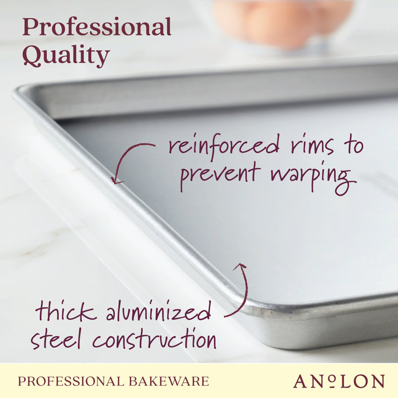 Pro-Bake Bakeware Aluminized Steel Half Sheet Baking Pan