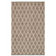 Textured Diamond Blue/Ivory Handwoven Cotton Rug