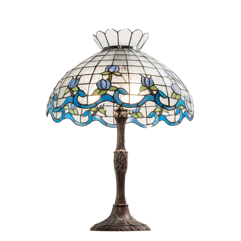 Aqib Table Lamp, Blue/Clear 